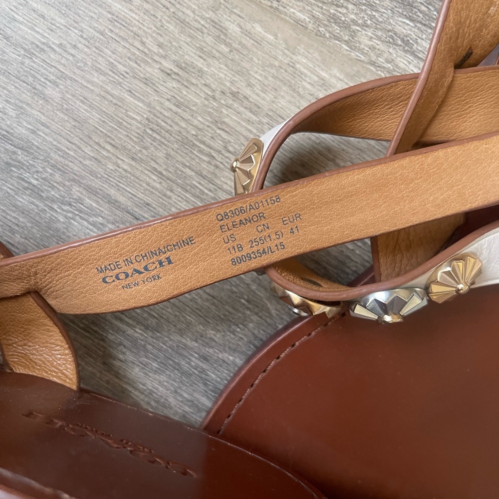 Coach White Sandals - Picture 4 of 5